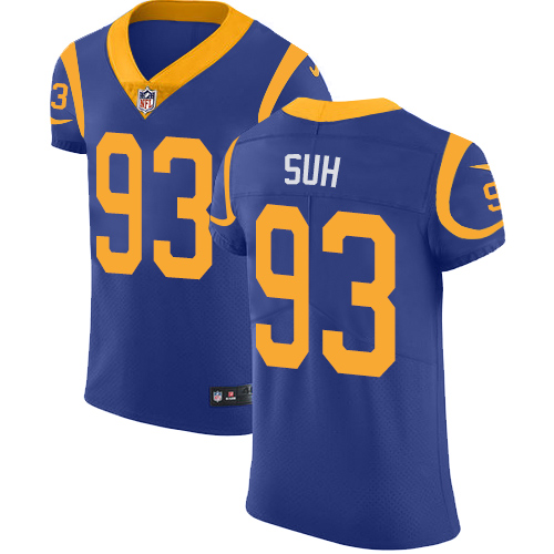 Nike Rams #93 Ndamukong Suh Royal Blue Alternate Men's Stitched NFL Vapor Untouchable Elite Jersey - Click Image to Close
